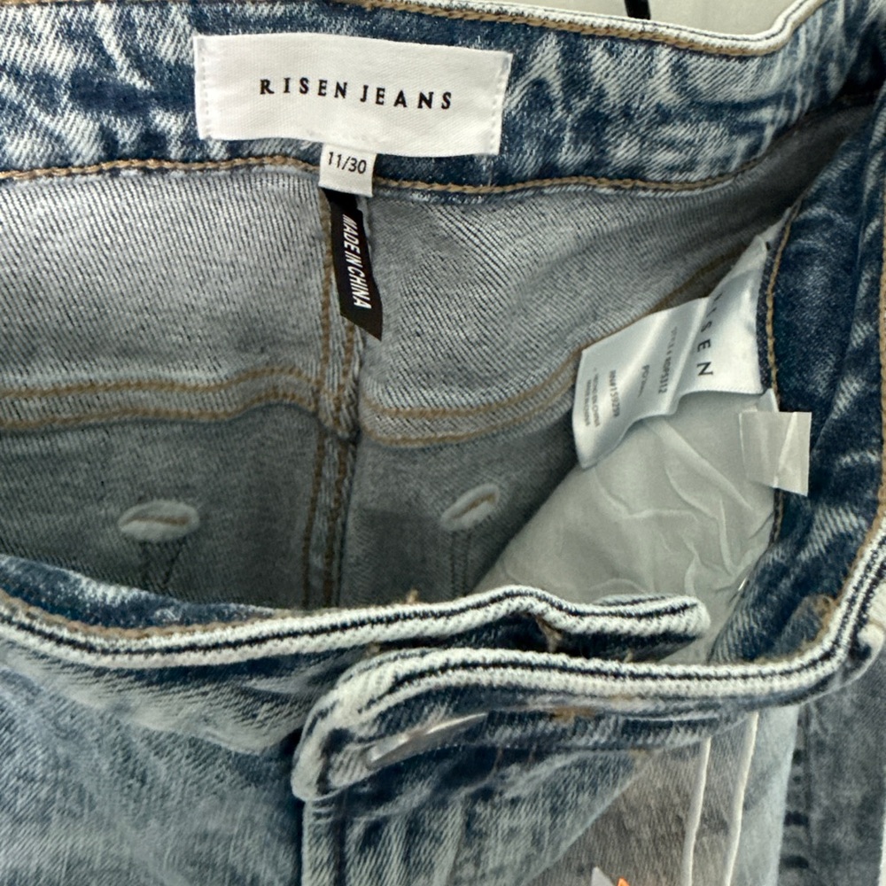 Distressed Blue Jeans - Picture 4 of 5